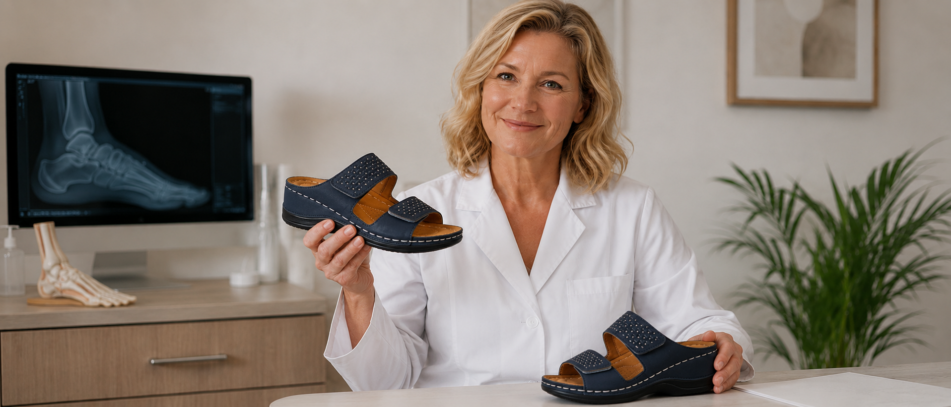 doctor talking about foot pain