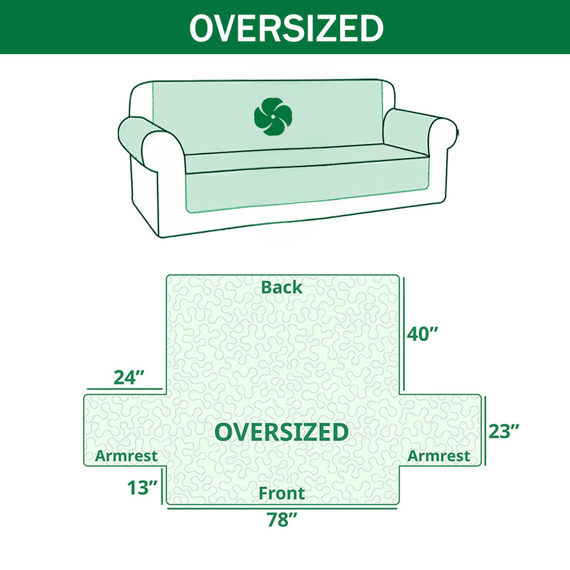 Festive Paw Quilted Sofa Cover