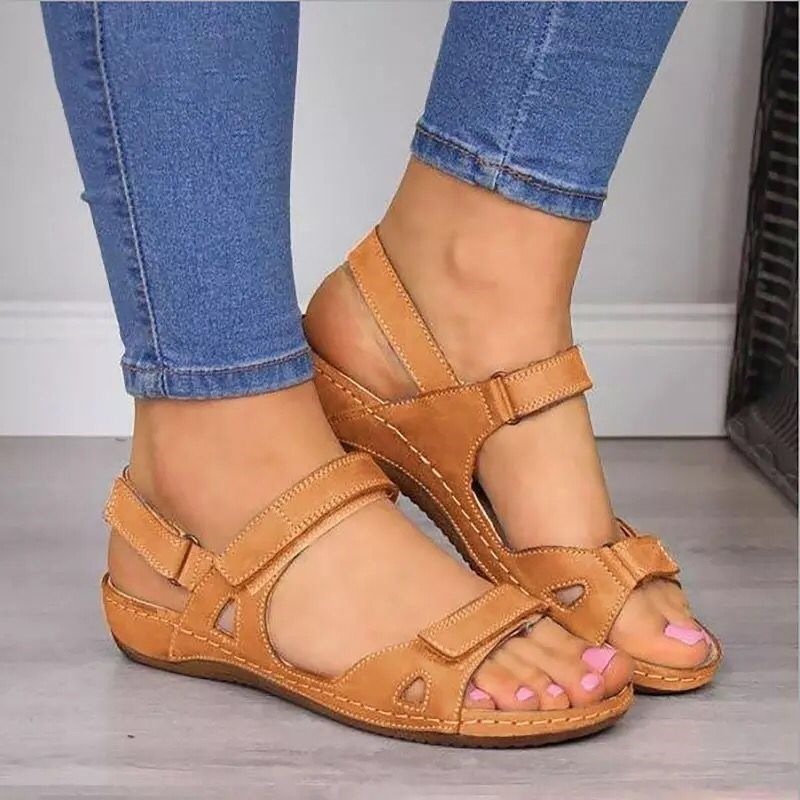 70%Off--Women Adjustable Casual Daily Summer Beach Wedge Sandals