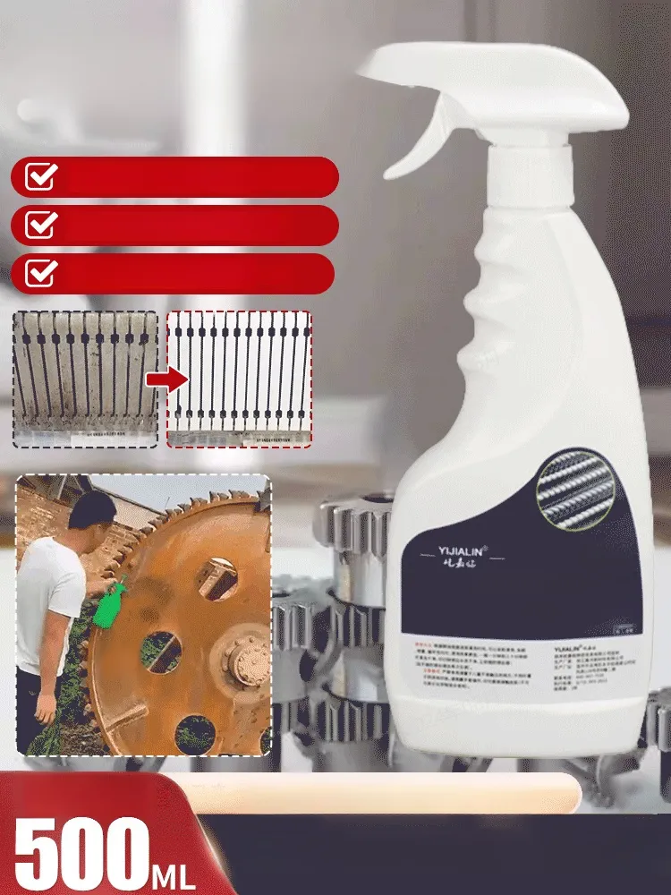 The ultra-strong steel rust remover and protector not only removes rust but also eliminates stains, restoring the metal's shine and brightness!