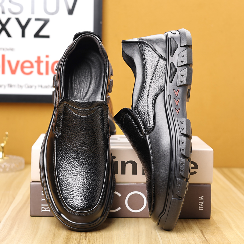 🎅Limited time deal — 50% OFF⏰Men's Orthopedic Arch Support Genuine Leather Slip-On Loafers