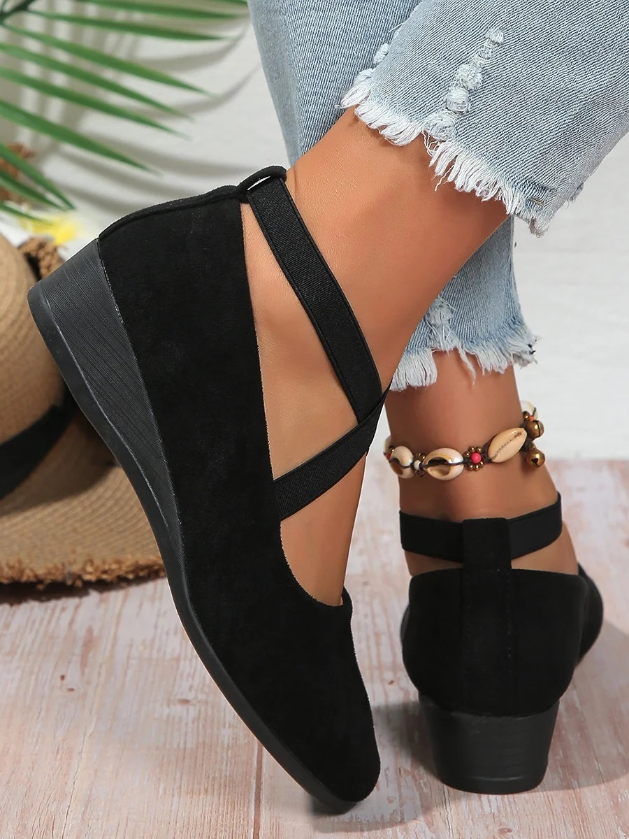 Pu Street Plain Shallow Shoes
