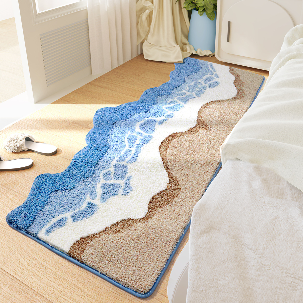 🔥 Last Day 45% OFF – Ocean Breeze Faux Cashmere Non-Slip Bath Rug