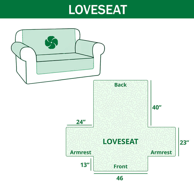 Festive Paw Quilted Sofa Cover