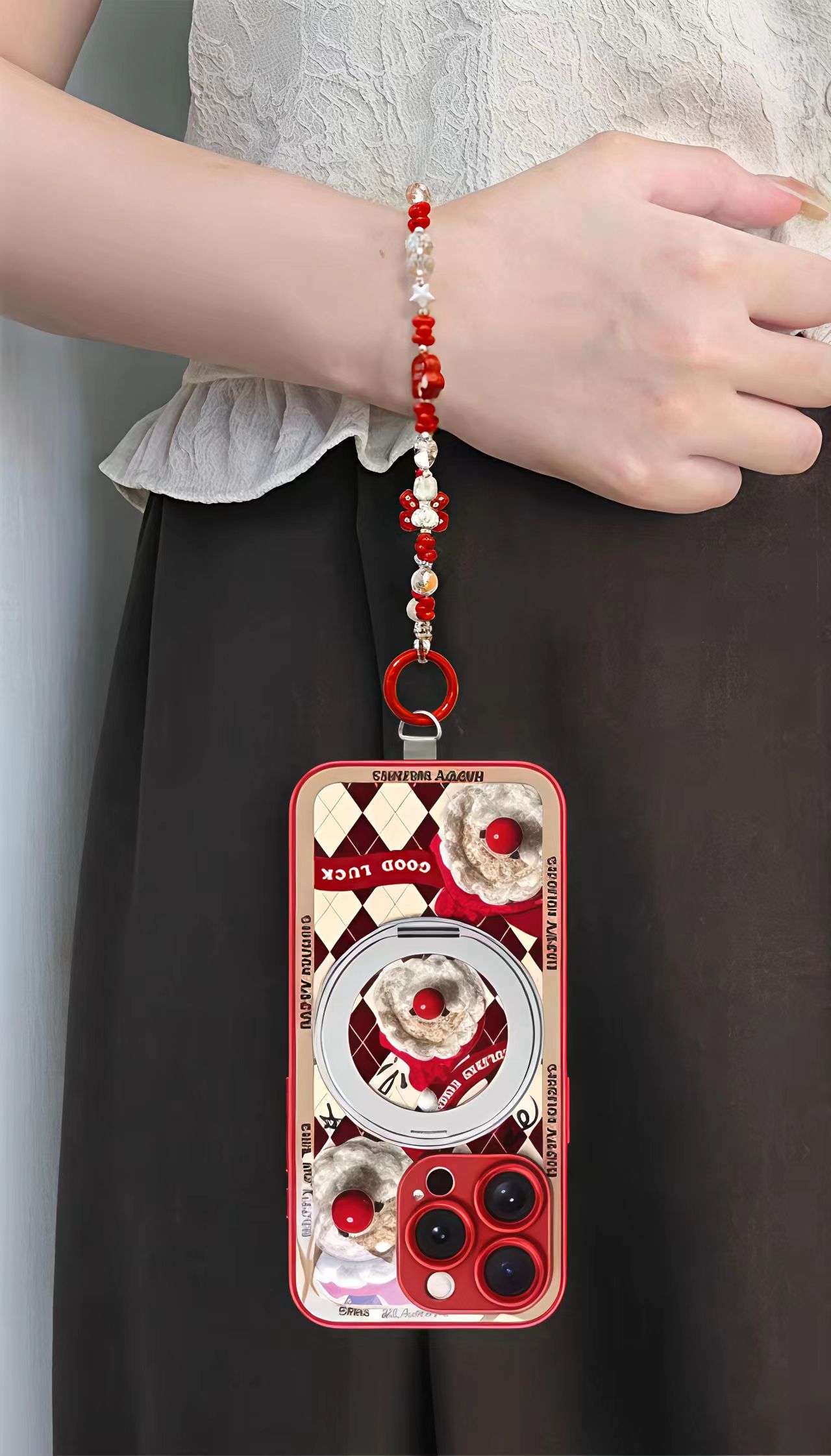 Red nosed Santa Claus - Phone Case