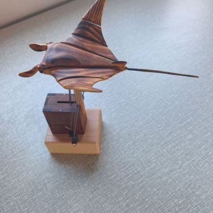 New Wood Carving Devil Fish Ornament - Relieve Stress