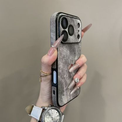 Fashion denim pattern fully wrapped phone case