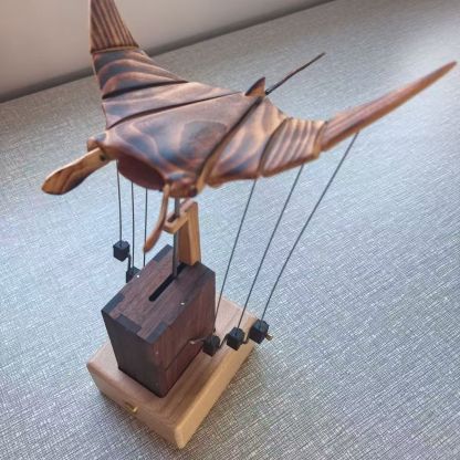 New Wood Carving Devil Fish Ornament - Relieve Stress