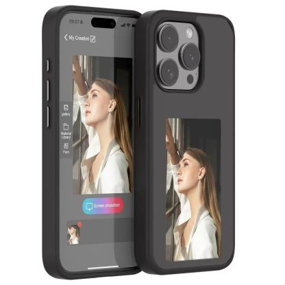 NFC four-color DIY ink screen phone case AI projection screen