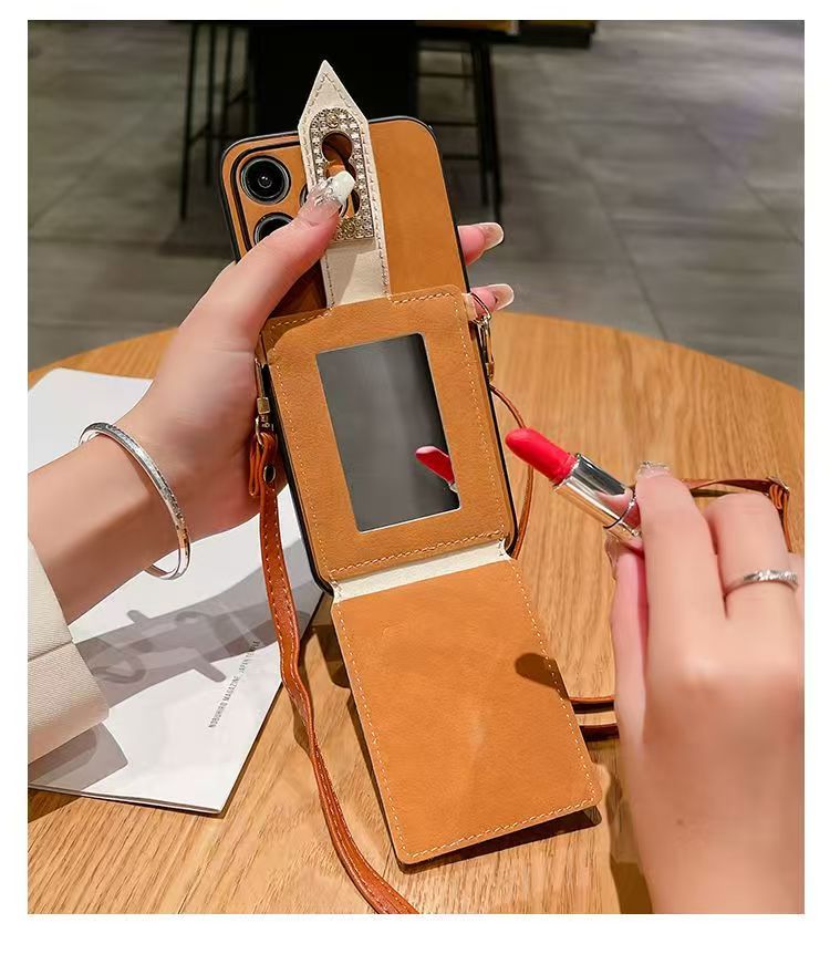 Sheepskin Pearl Card Case Phone Case