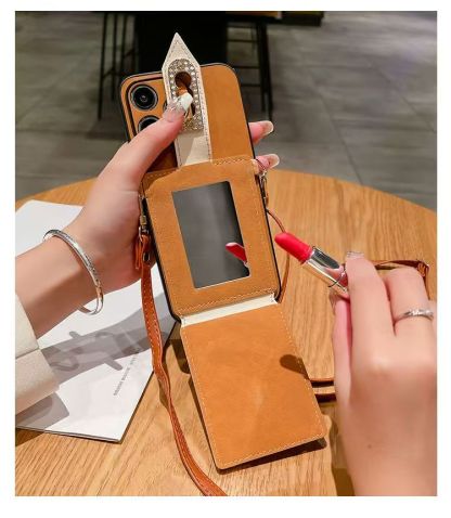 Sheepskin Pearl Card Case Phone Case