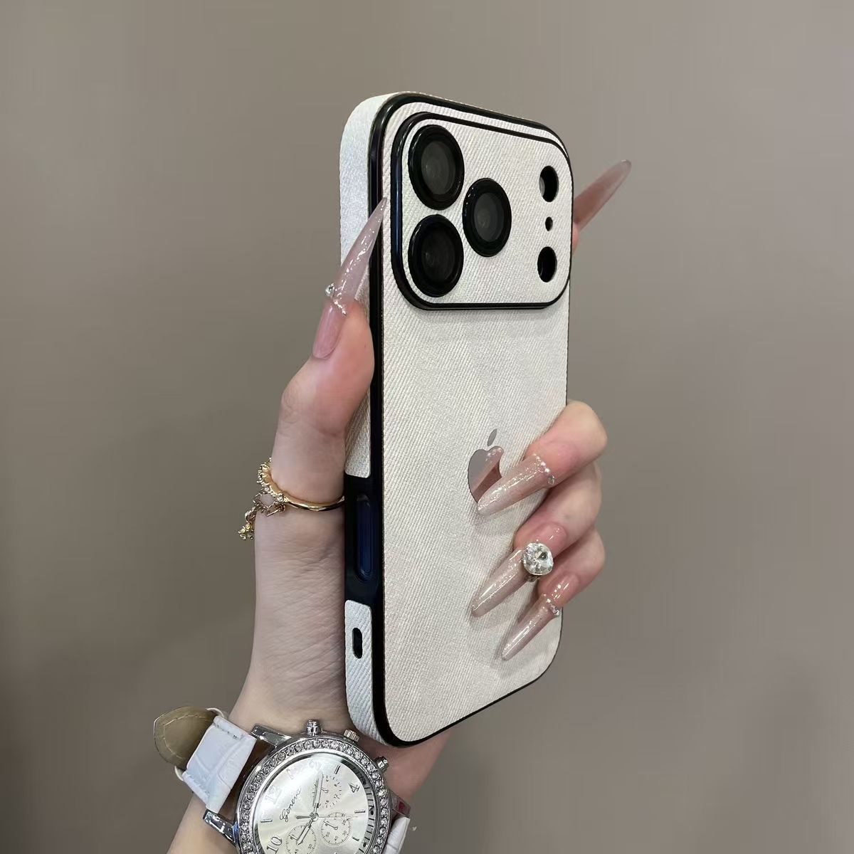 Fashion denim pattern fully wrapped phone case