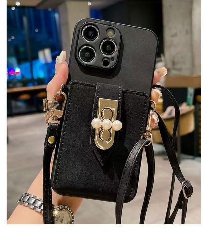 Sheepskin Pearl Card Case Phone Case
