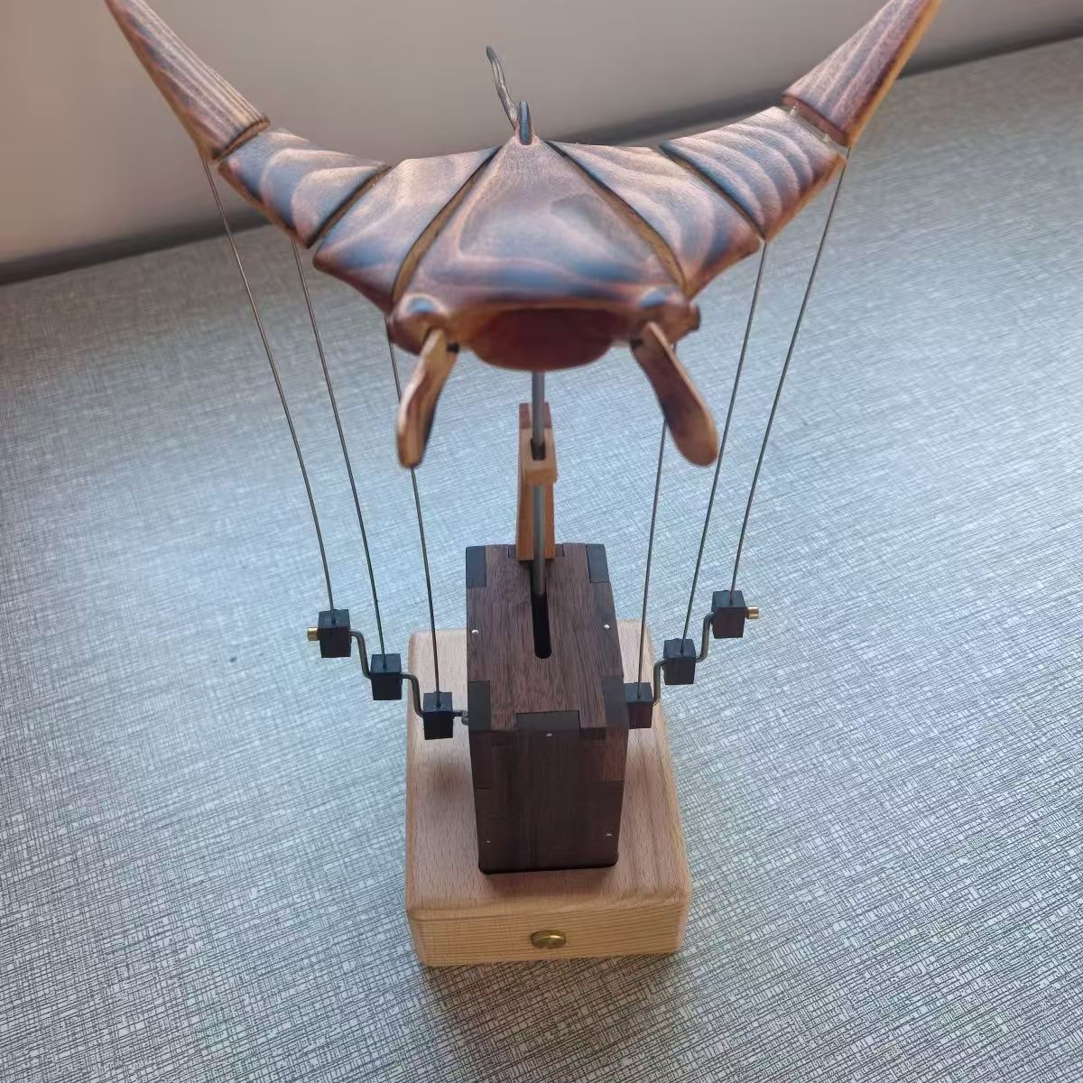 New Wood Carving Devil Fish Ornament - Relieve Stress