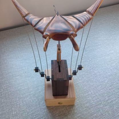 New Wood Carving Devil Fish Ornament - Relieve Stress