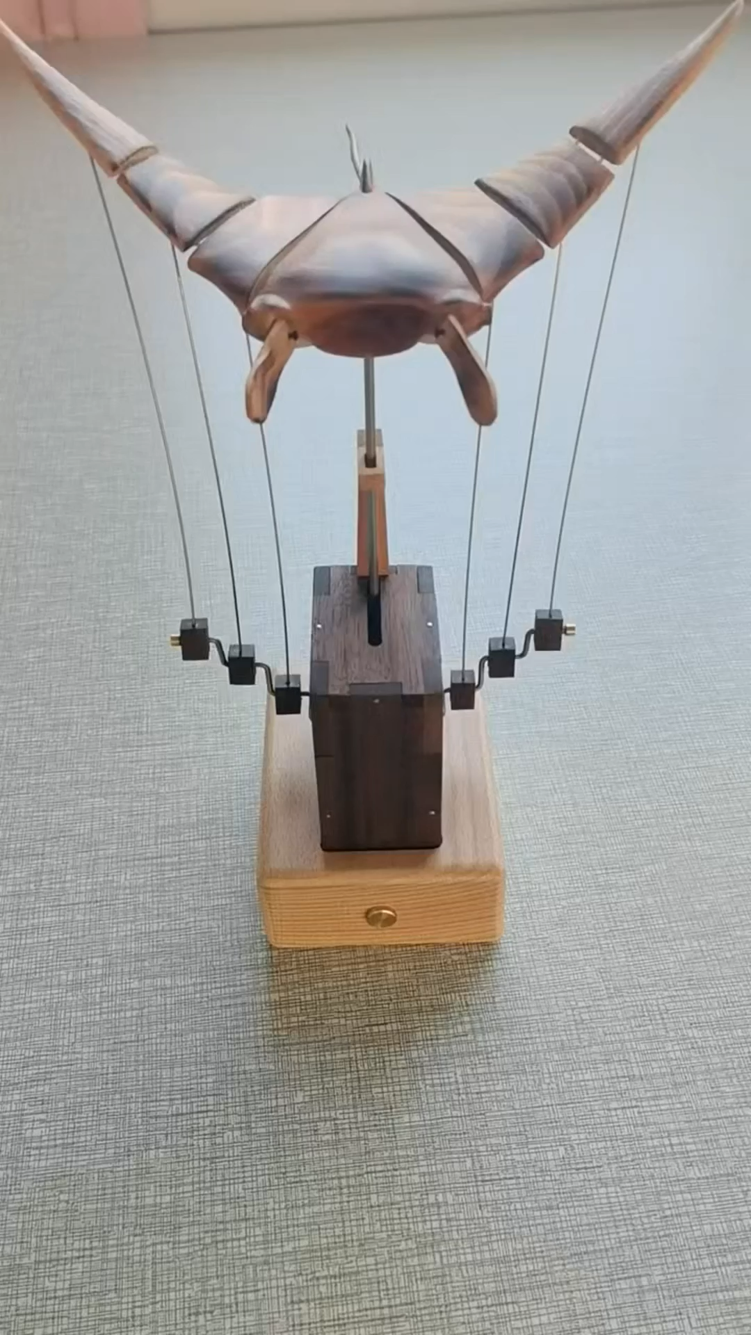 New Wood Carving Devil Fish Ornament - Relieve Stress