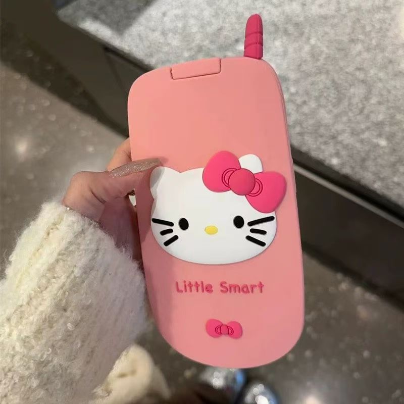 Pink Hello Kitty flip phone case (with mirror on the inside of the flip)