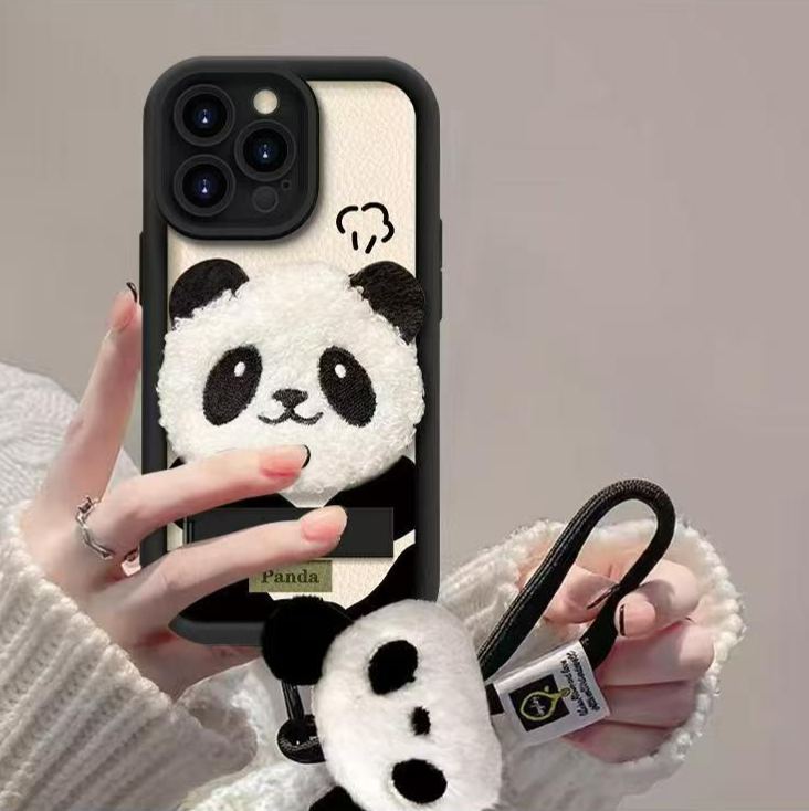 3D Plush Panda - Phone Case