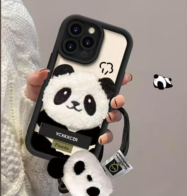 3D Plush Panda - Phone Case