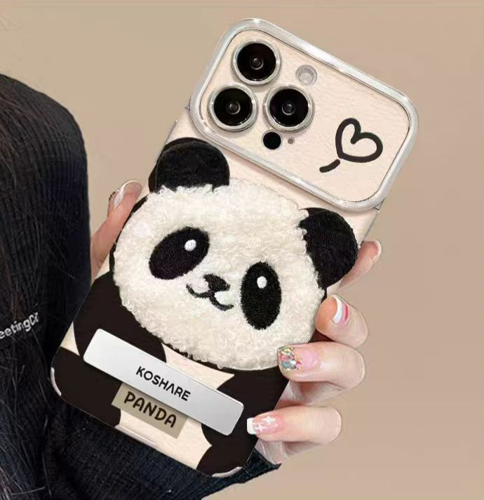 3D Plush Panda - Phone Case