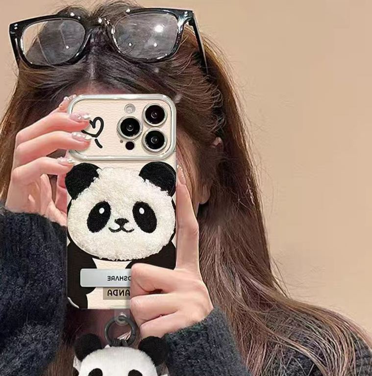 3D Plush Panda - Phone Case