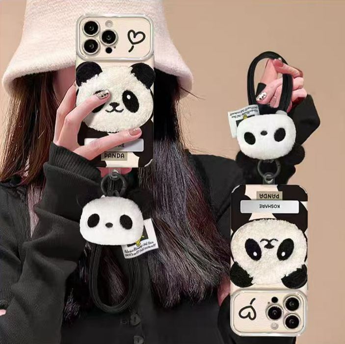 3D Plush Panda - Phone Case