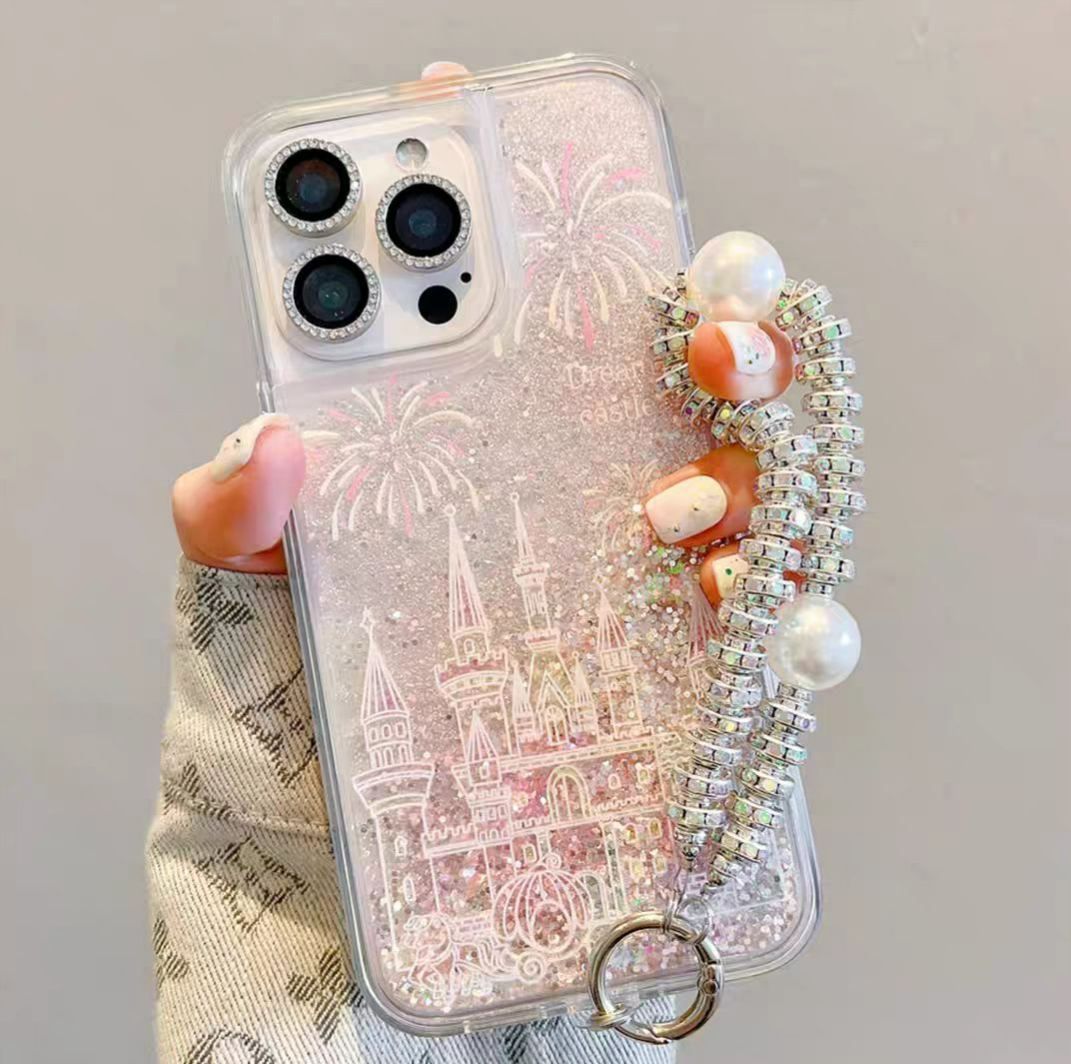 Flowing Sand - Disney Castle Fireworks Phone Case