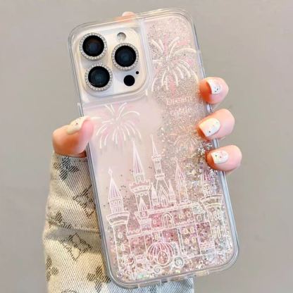 Flowing Sand - Disney Castle Fireworks Phone Case