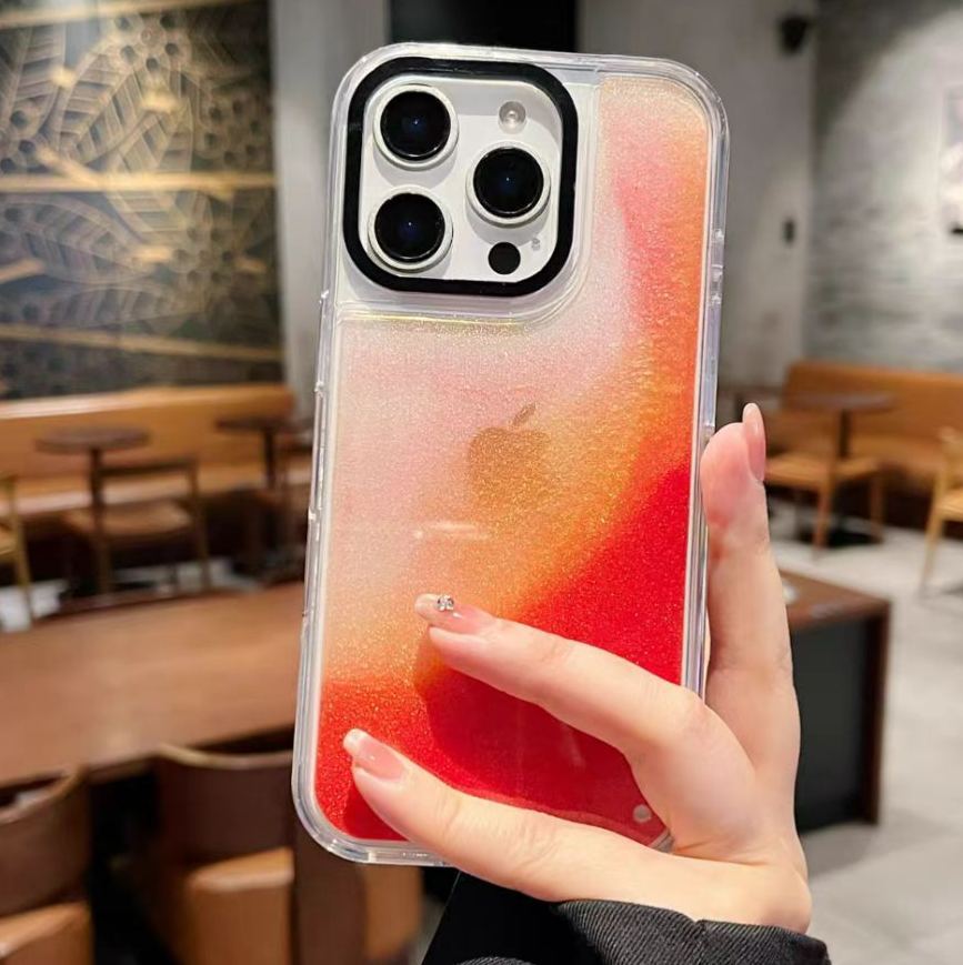 Aurora Starry Sky Flowing Sand Phone Case