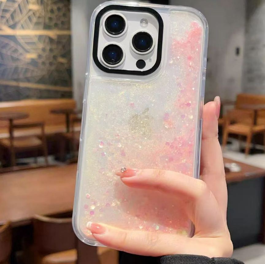 Aurora Starry Sky Flowing Sand Phone Case