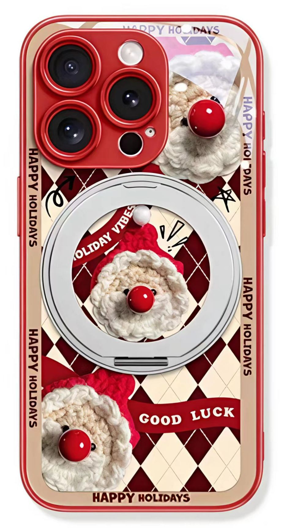 Red nosed Santa Claus - Phone Case