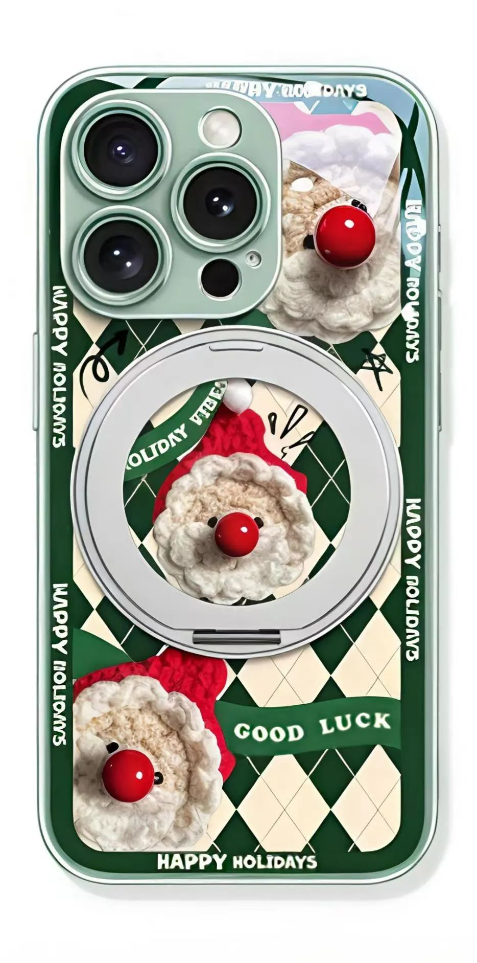 Red nosed Santa Claus - Phone Case