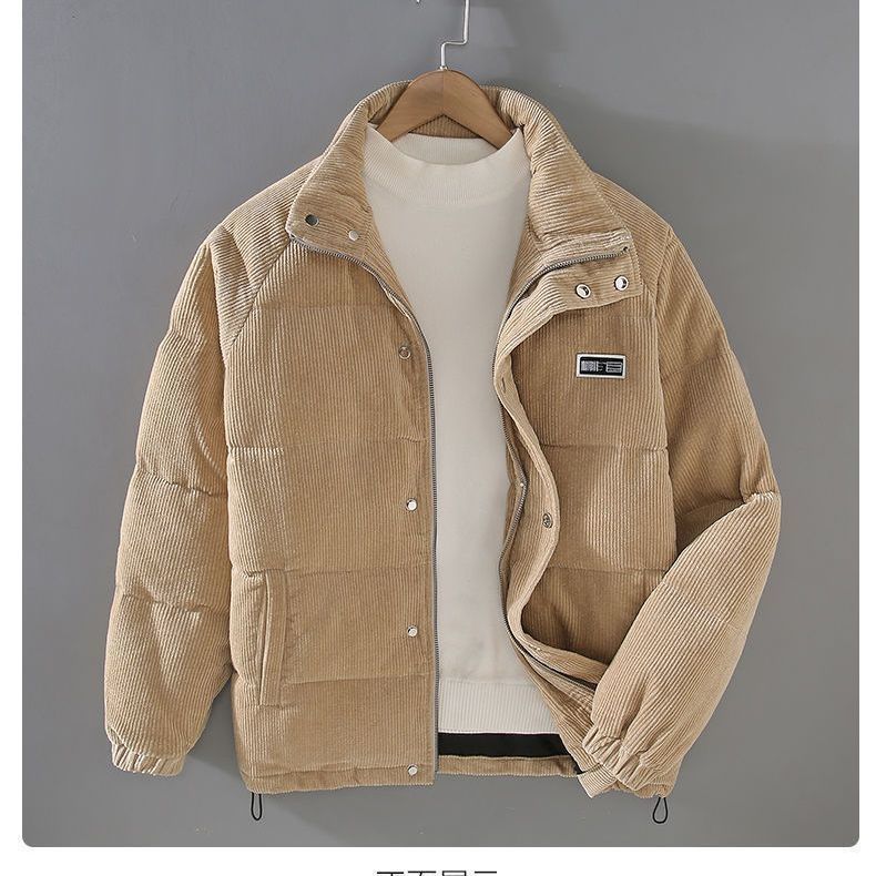 Men's warm corduroy cotton jacket-#2015117