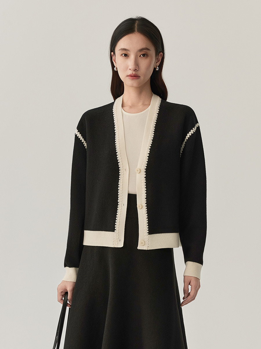 Versatile temperament commuting elegant cardigan new warm interior women's fashion jacket autumn outfit