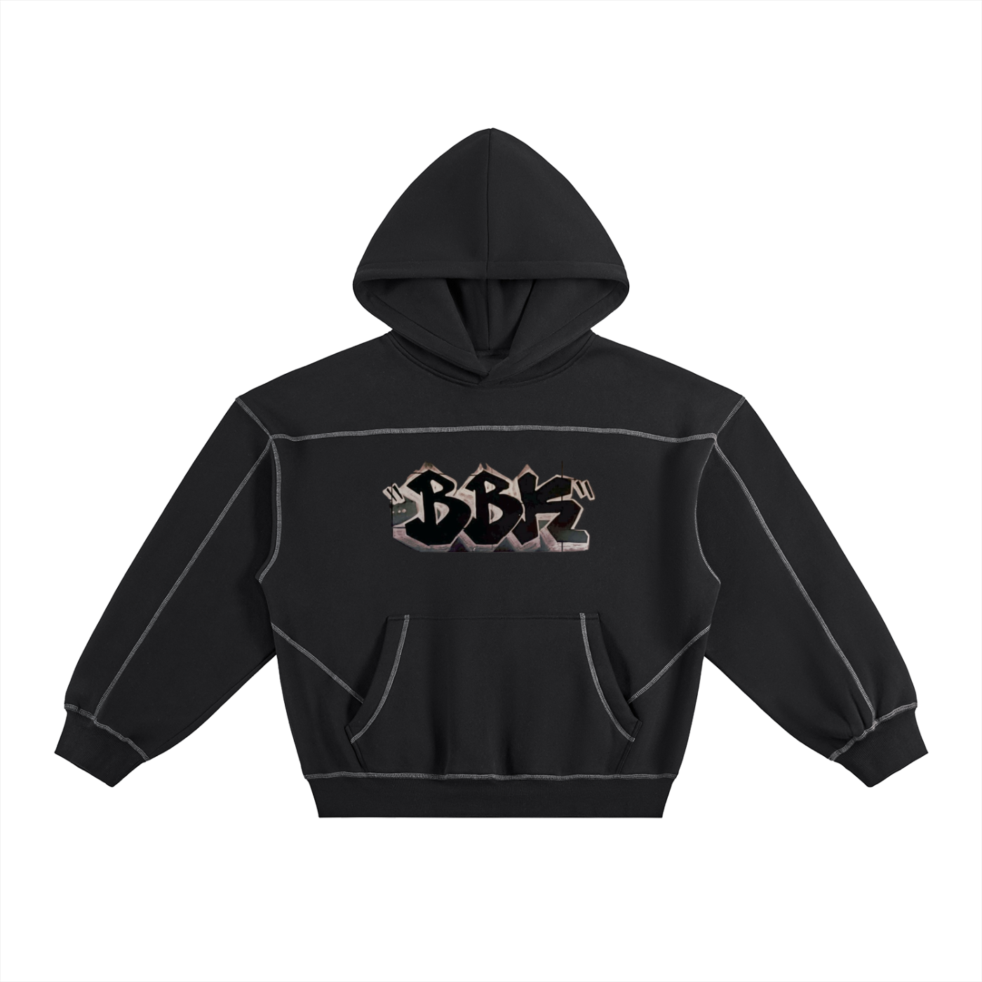 BBK SPRAY PAINT BRICK WALL HOODIE