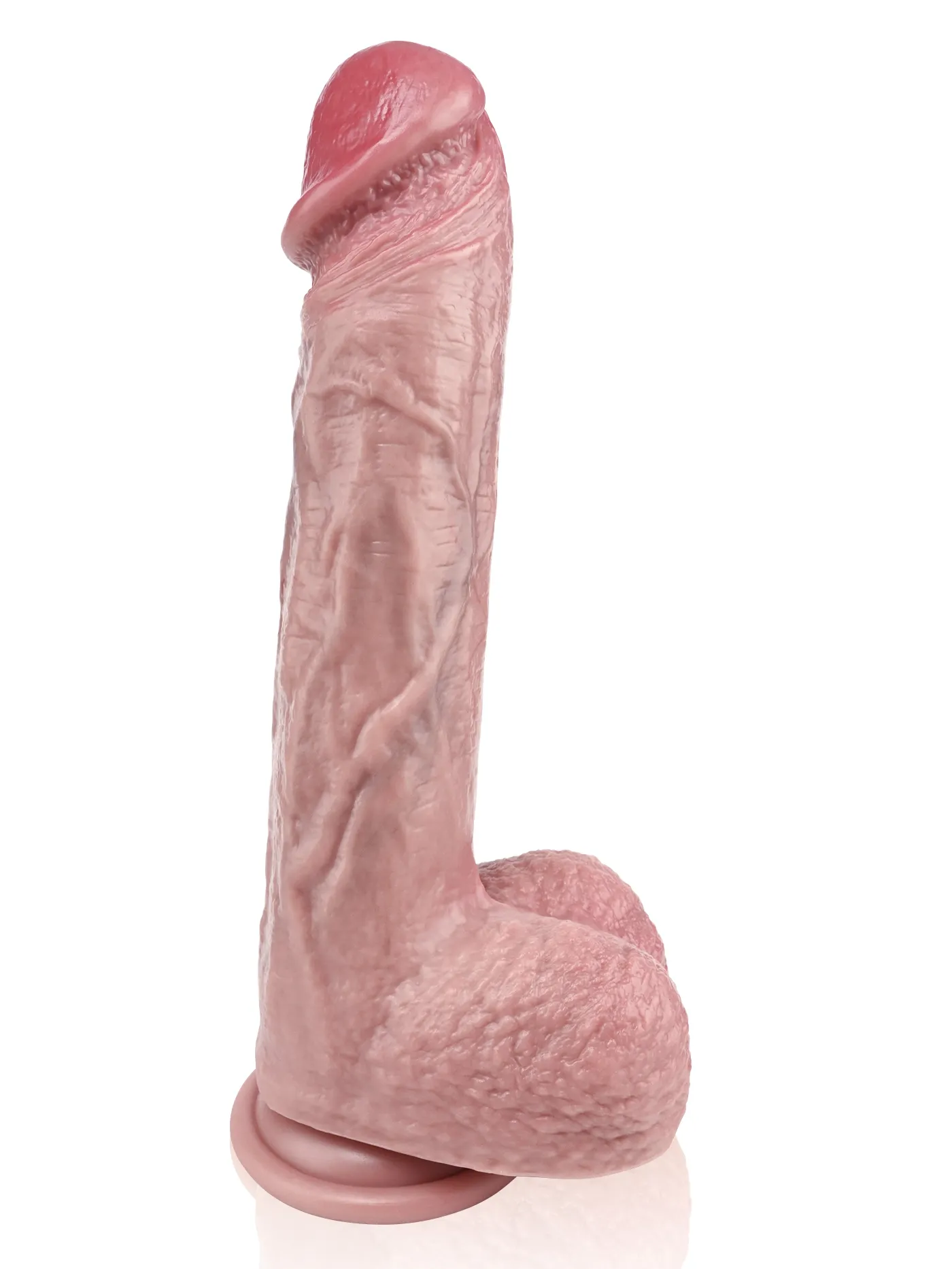 Jacob 9.37" x 1.65" Real Feel Realistic Dildo & Soft Glan