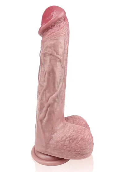 Jacob 9.37" x 1.65" Real Feel Realistic Dildo & Soft Glan