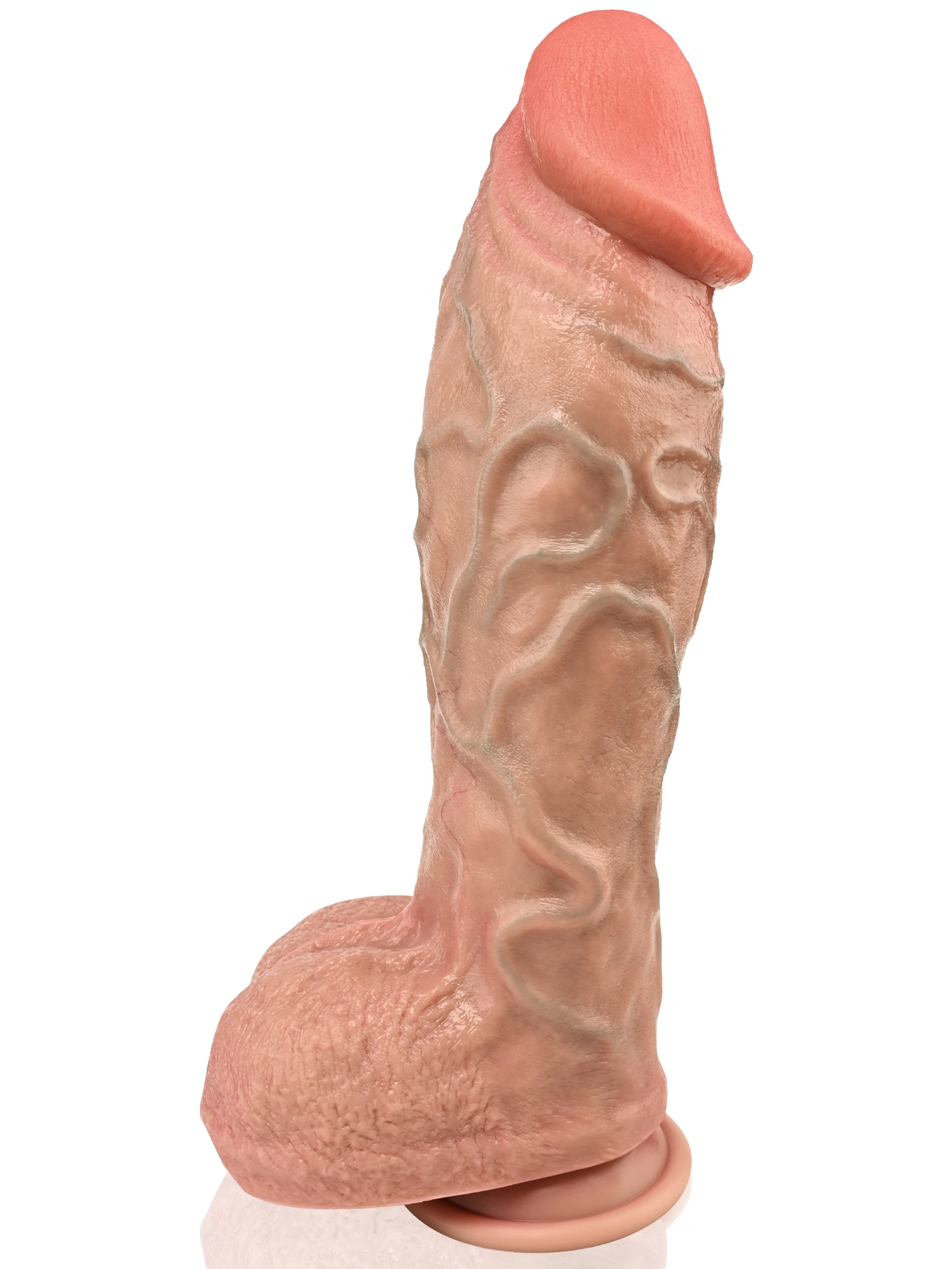 Diego 11.1" x 2.68" Flesh Extra Realistic Thick And Huge Dildo