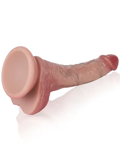 Pulse 6.77" x 3.7" Realistic Skin-Tone Vibrating & Telescoping Dildo