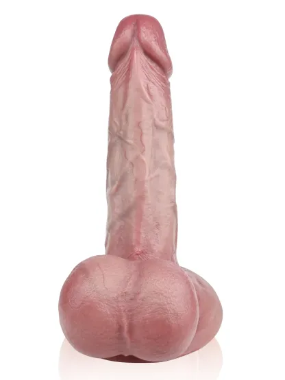 Talon 8.07" x 1.77" Flesh Thick Real Feel Dildo With Big Ball