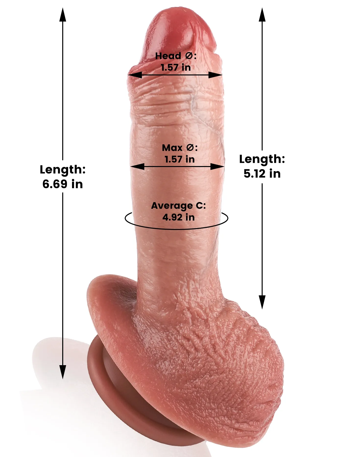 realistic skin dildo