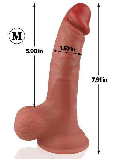 Beginner 6/7/9 Inch Realistic Soft Flesh Like Dildo