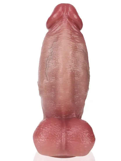 Titan Flesh 7.95" x 9.26" Large Realistic Butt Plug with Dildo Attachment