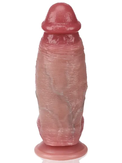 Titan Flesh 7.95" x 9.26" Large Realistic Butt Plug with Dildo Attachment