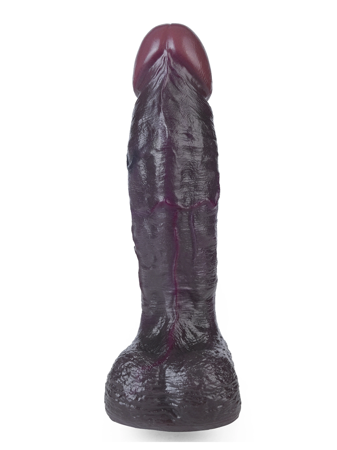 Jamal 8.03" x 1.49" Black Soft Skin Dual Density Dildo