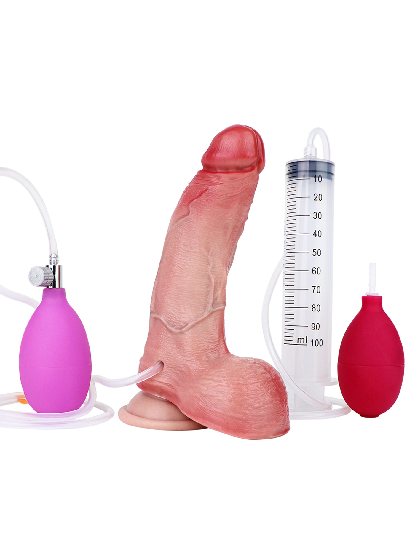 James 7.28″ x 1.69″ Realistic Soft Inflatable Ejaculating Dildo