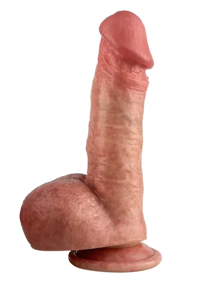 Henry 6.7” x 1.5” Thin Small Dildo Real Skin With Big Ball