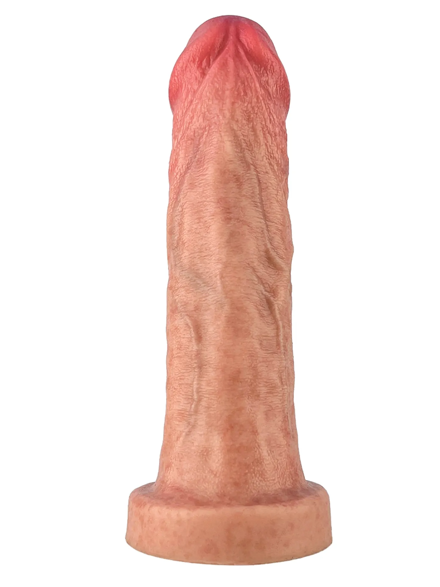 Asher 8.8" x 2" Flesh Skin No Balls Lifelike Soft Dildo