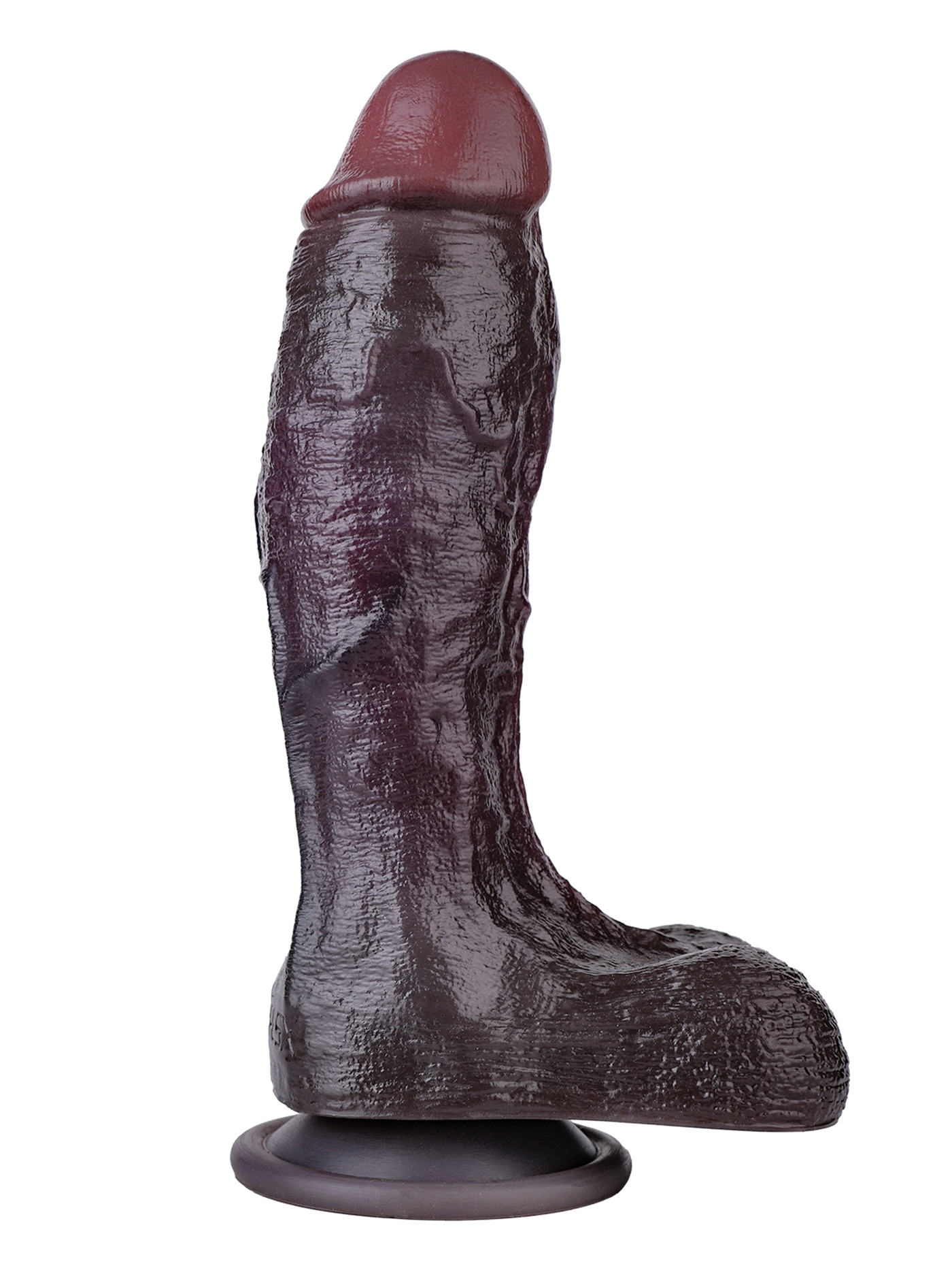 DeAndre 9.44" x 1.92" Huge Black Soft Dual Density Dildo