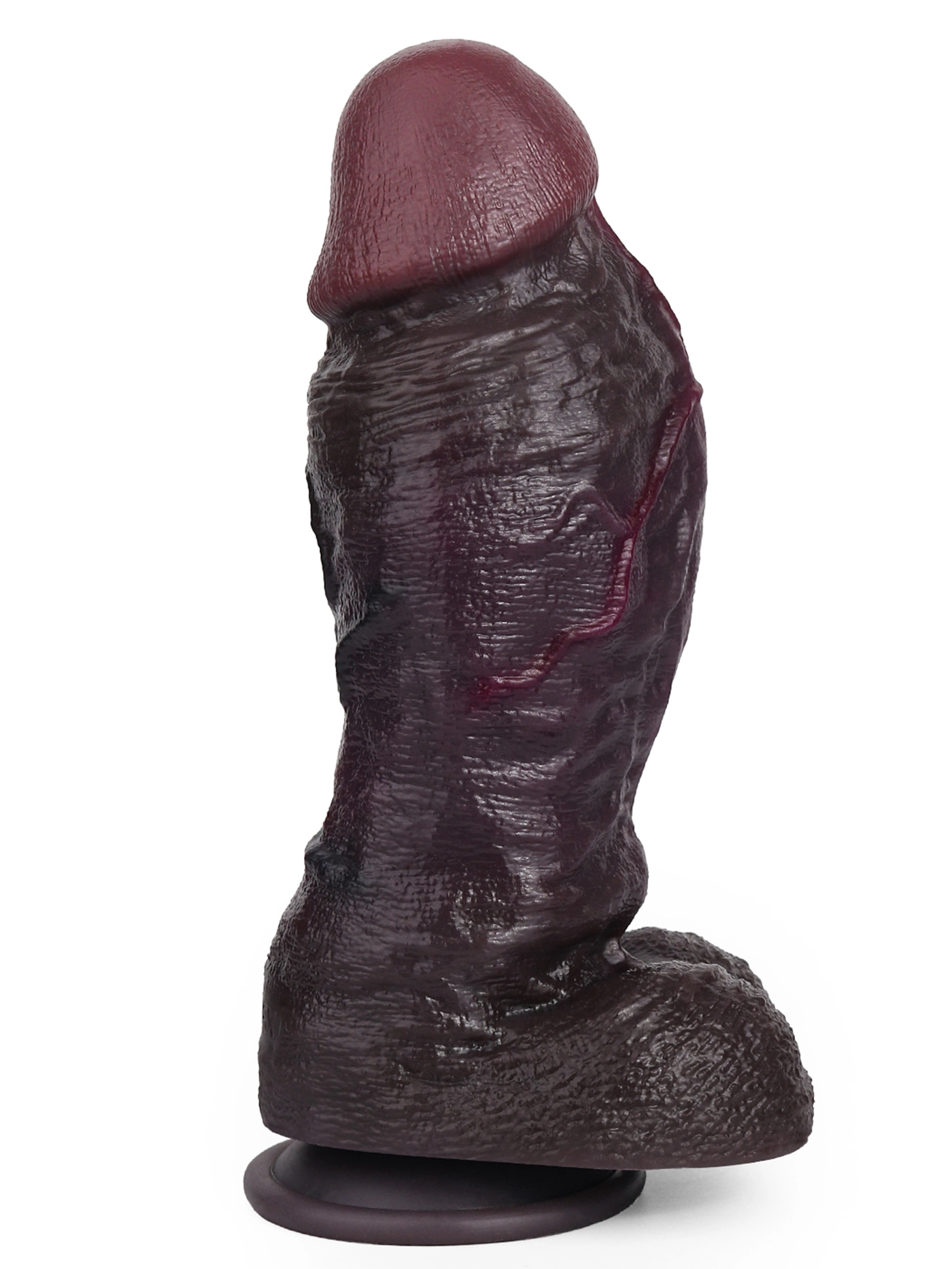 Amari 8.98" x 2.64" Realistic Black Thick Dual Density Dildo